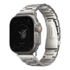 A Photo Of Uniq Osta Stainless Steel Watch Strap – Brushed Finish, Tool-Free Adjustable Links, Secure Fit