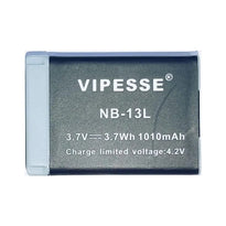VIPESSE NB-13L Replacement Battery for Canon G7X Mark III