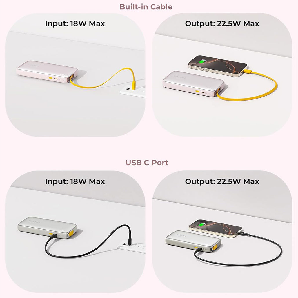A Photo Of Voltme Hypercore Rollz 10K 30W Power Bank with Retractable USB-C Cable