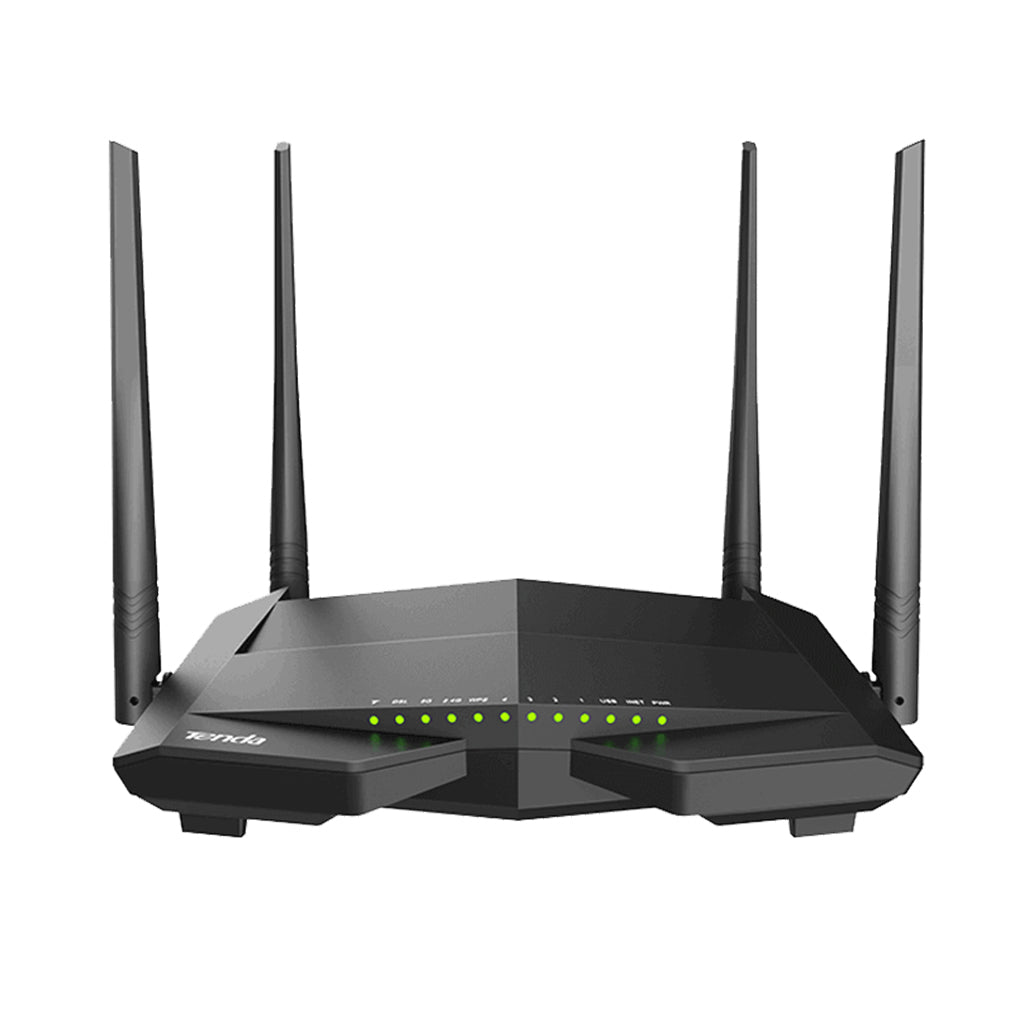 A Photo Of Tenda V12 AC1200 VDSL2/ADSL Gigabit Modem Router with 4 High-Gain Antennas