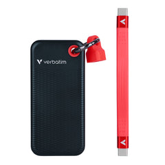 A Photo Of Verbatim Pocket SSD – Portable Storage with USB 3.2 Gen 2 - Keyring with cable attachment