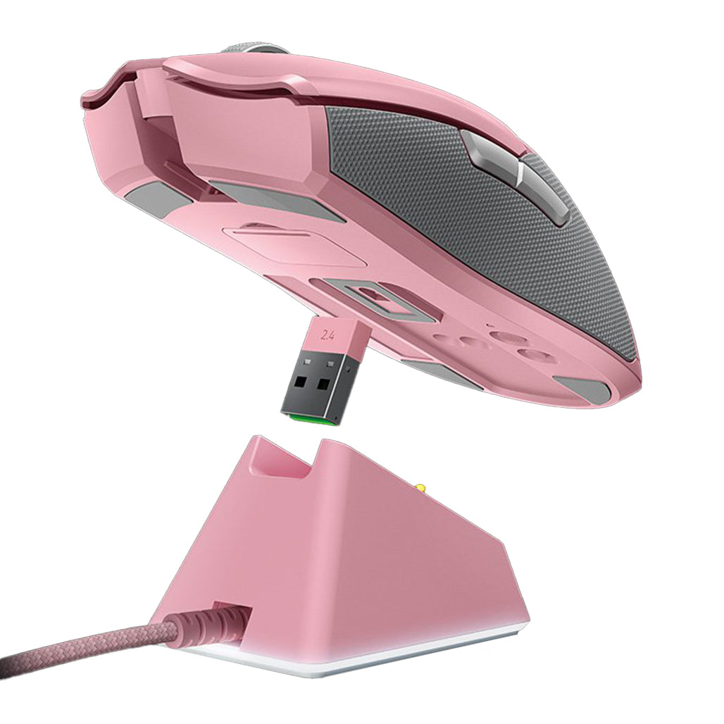 A Photo Of Razer Viper Ultimate & Wired Mouse Dock Quartz - Wireless Gaming Mouse