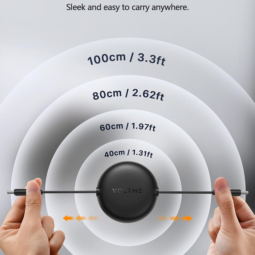 A Photo Of Voltme Powerlink YoYo Retractable USB-C to USB-C Cable 1m – 100W PD 3.0 Fast Charging