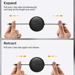 A Photo Of Voltme Powerlink YoYo Retractable USB-C to USB-C Cable 1m – 100W PD 3.0 Fast Charging