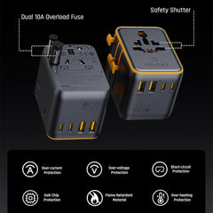 A Photo Of Voltme VITO Go EzTravel 65W Universal Travel Adapter