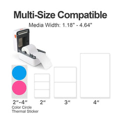 A Photo Of W Tech WT102 Direct Thermal Label Printer
