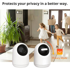 A Photo Of SwitchBot Pan/Tilt Cam 2K W3101100-WH | High-Resolution 2K Camera with 360º Pan and 115º Tilt