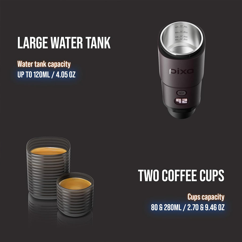 A Photo Of WACACO Pixapresso Portable Electric Espresso Machine
