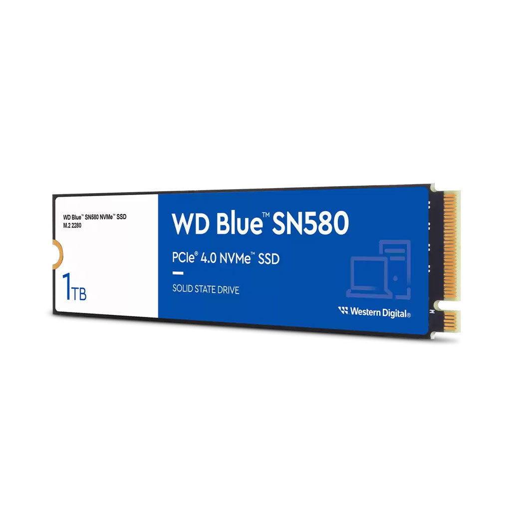 A Photo Of WD Blue SN580 1TB NVMe SSD | WDS100T3B0E | PCIe Gen 4.0 | 4,150 MB/s Read Speed | M.2 2280