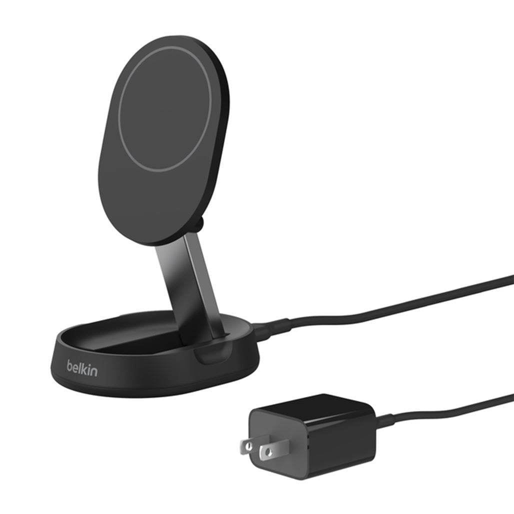 A Photo Of Belkin BoostCharge Pro Convertible Magnetic Wireless Charging Stand with Qi2 15W – Fast Charging for iPhone and Qi2 Devices