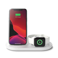 Belkin WIZ001myWH BoostCharge 3-in-1 Wireless Charger for Apple - White