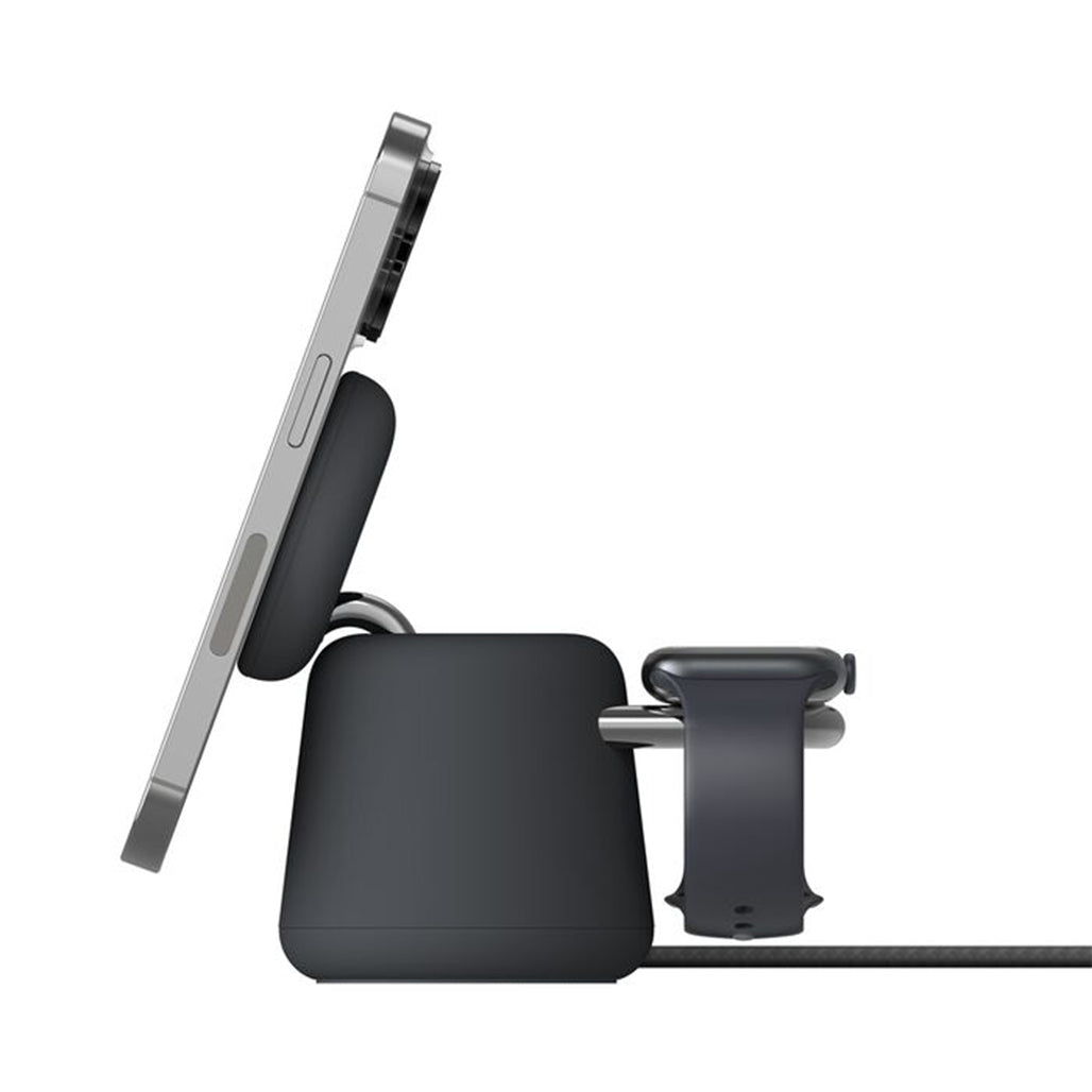 A Photo Of Belkin BoostCharge Pro 2-in-1 MagSafe Wireless Charging Dock – 15W Fast Charger for iPhone, Apple Watch & AirPods