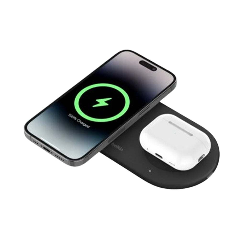 A Photo Of Belkin BoostCharge 3-in-1 Wireless Charging Pad