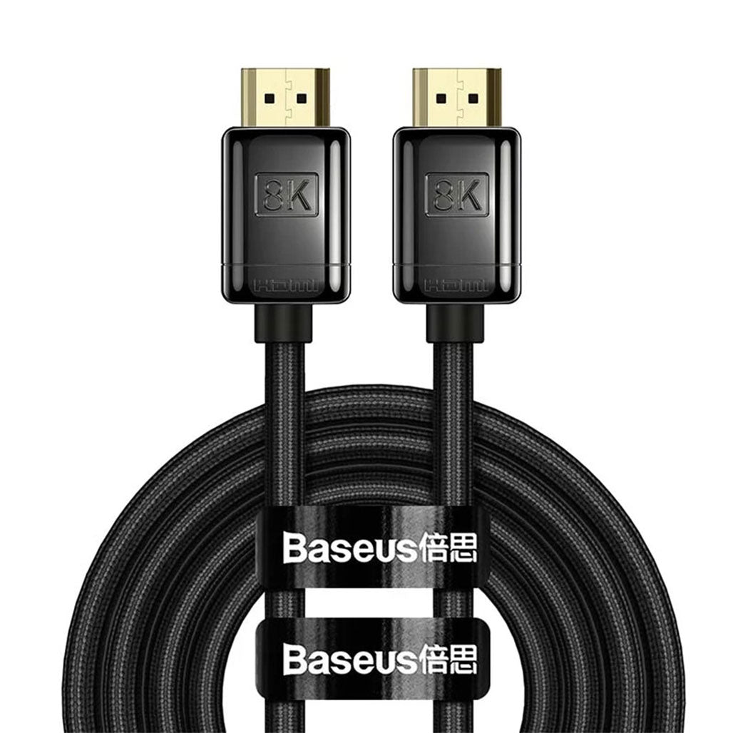 A Photo Of Baseus WKGQ000001 HDMI 8K Adapter Cable – High Definition 2m | Supports HDMI 2.1, 3D, VRR, and Deep Color Gamut