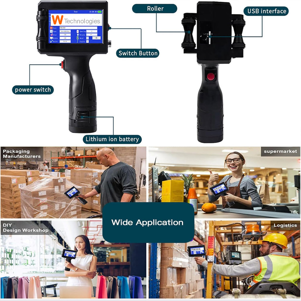 A Photo Of W Tech Handheld Inkjet Printer 12.7/25.4mm