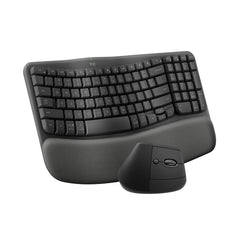 A Photo Of Logitech Wave Keys & Lift Combo - Ergonomic Wireless Keyboard and Vertical Mouse