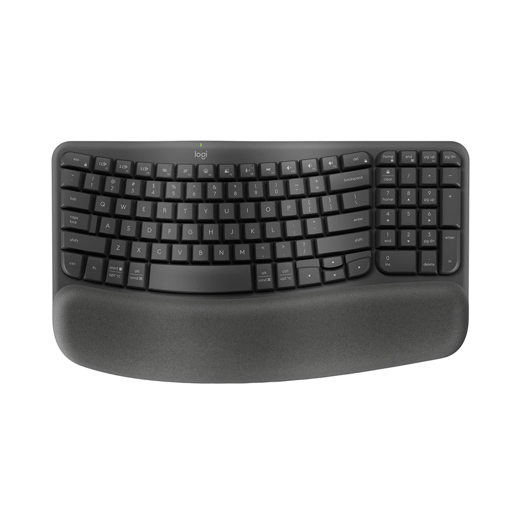 A Photo Of Logitech Wave Keys & Lift Combo - Ergonomic Wireless Keyboard and Vertical Mouse