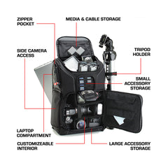 A Photo Of USA Gear Digital SLR Camera Backpack S17