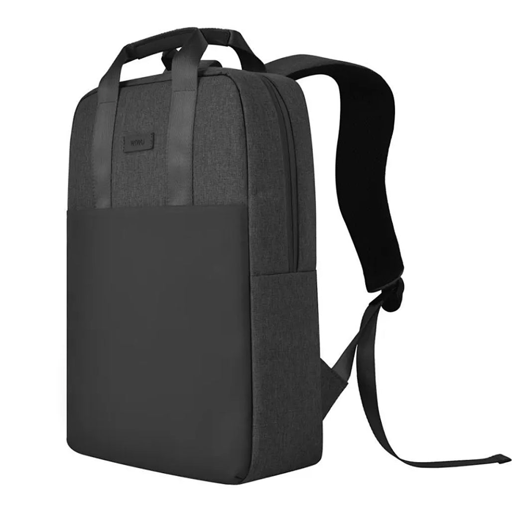 A Photo Of WiWU 15.6-Inch Water-Resistant Business Laptop Backpack – Minimalist Design with Large Capacity and Multi-Pocket Organization