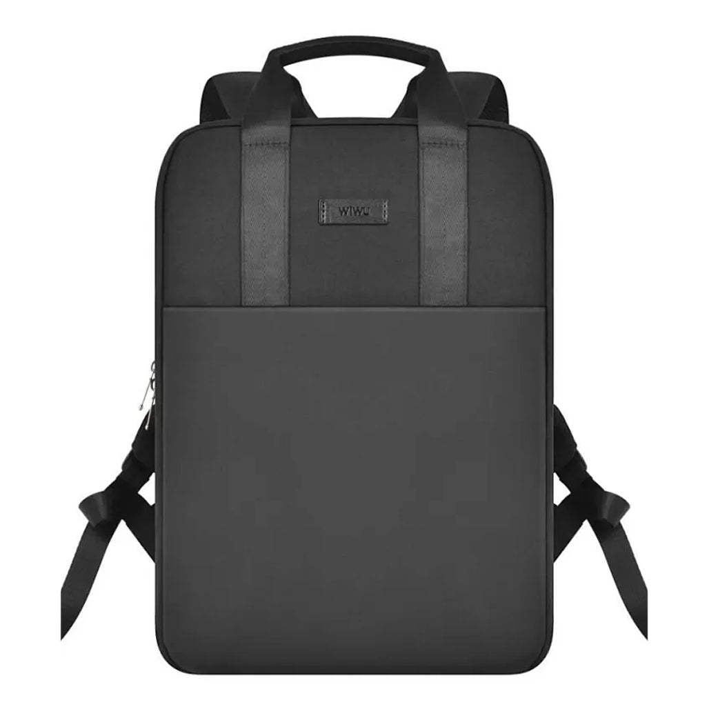 A Photo Of WiWU 15.6-Inch Water-Resistant Business Laptop Backpack – Minimalist Design with Large Capacity and Multi-Pocket Organization
