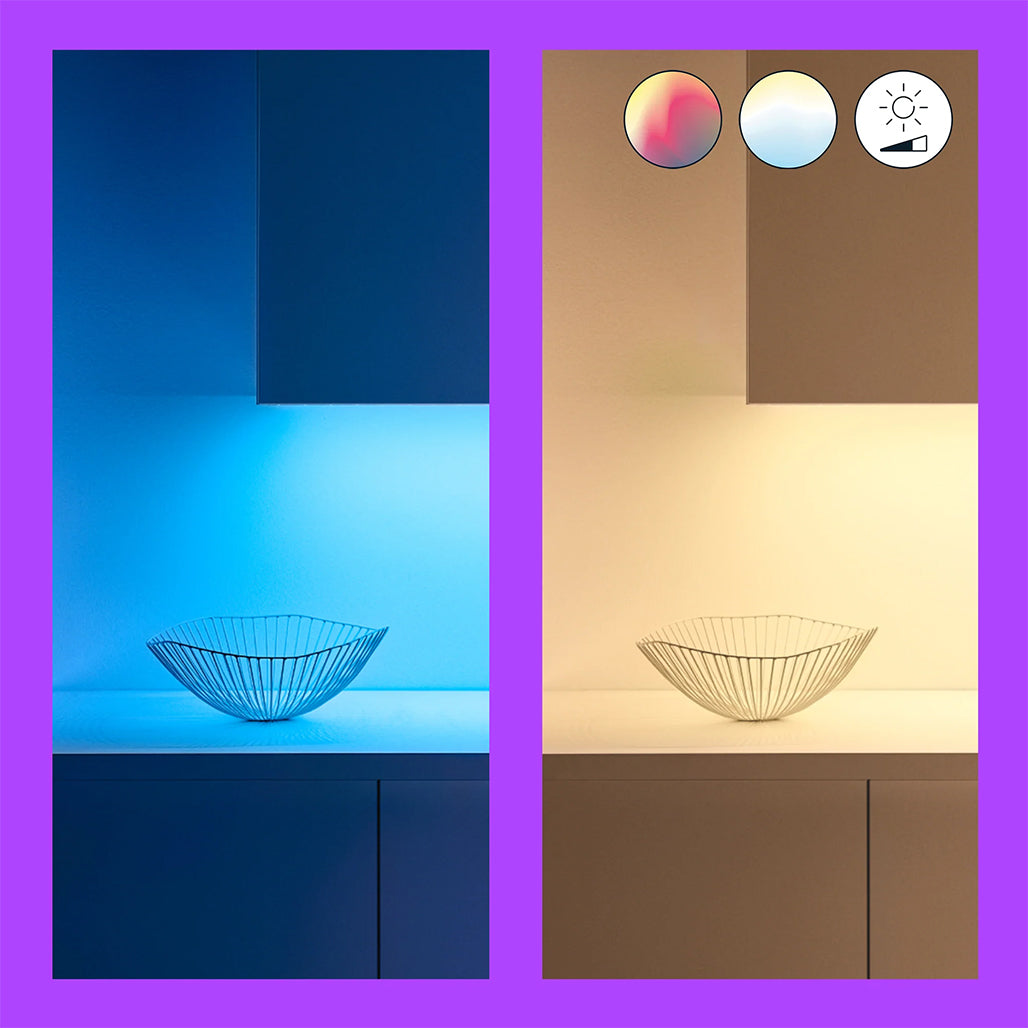 A Photo Of WiZ Smart LED Strip Light 2m Starter Kit – RGBW, Wi-Fi, Extendable to 10m, App & Voice Control