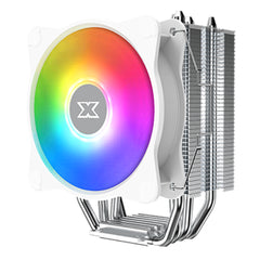 A Photo Of Xigmatek Windpower 964 RGB Arctic – High-Performance CPU Cooler with 92mm PWM Fan & Rainbow LED
