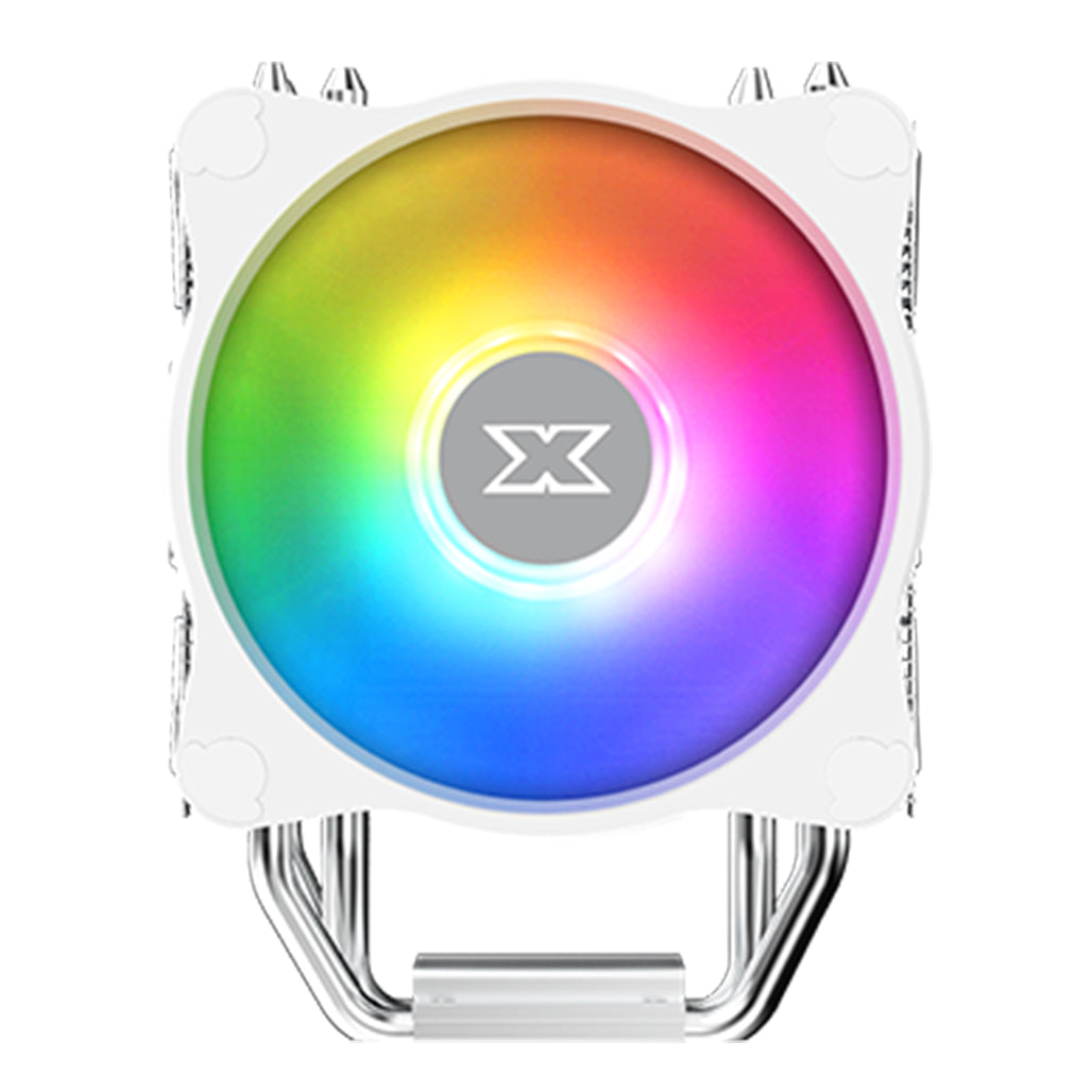 A Photo Of Xigmatek Windpower 964 RGB Arctic – High-Performance CPU Cooler with 92mm PWM Fan & Rainbow LED