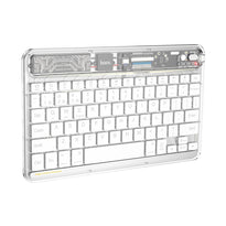 Hoco S55 Transparent Discovery Edition Wireless Keyboard - Space White