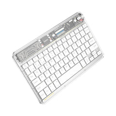 A Photo Of Hoco S55 Transparent Discovery Edition Wireless Keyboard - Space White