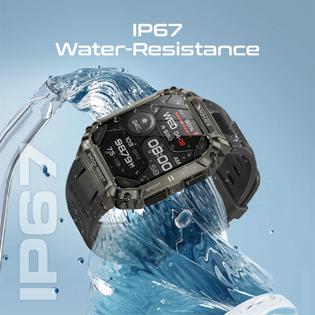 A Photo Of Promate XWatch-S19 Fitness Smartwatch with Bluetooth Calling - Black