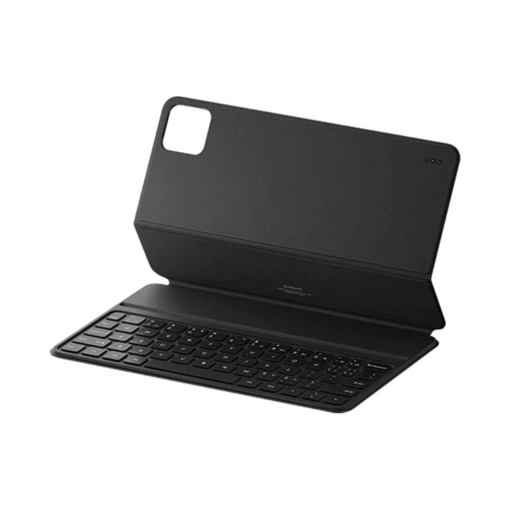 A Photo Of Xiaomi Pad 6 Keyboard - Black | Protective Folio Case with Ergonomic Design and Pogo Pin Connection