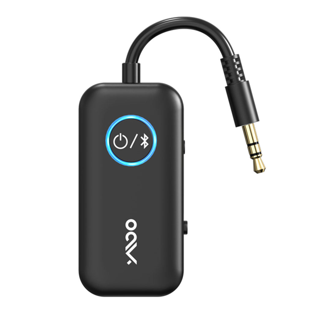 A Photo Of YMOO B06T2 Bluetooth 5.3 Audio Adapter | Wireless Transmitter & Receiver with AptX Low Latency HD | Dual Pairing for TV, PC, Car Speakers