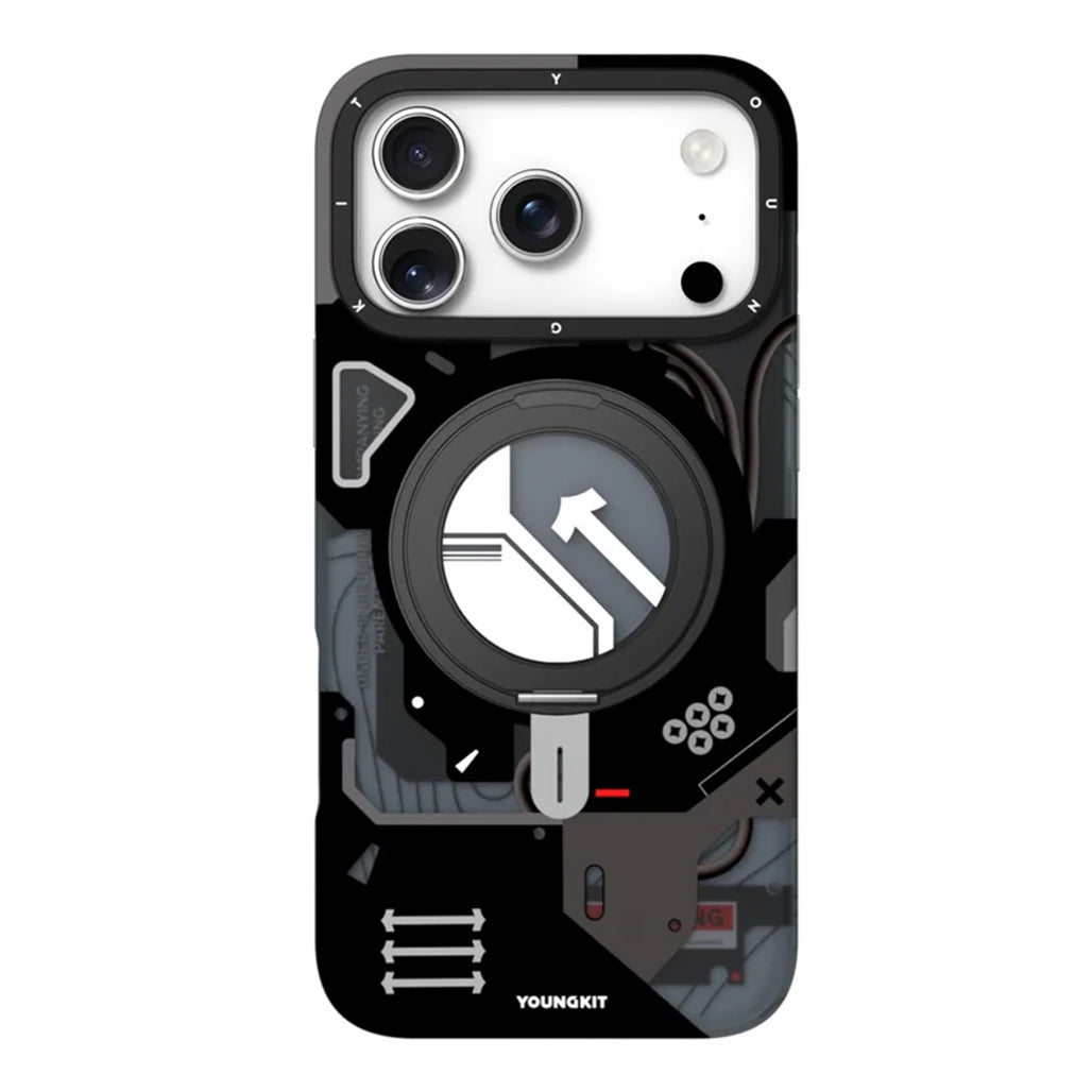 A Photo Of YOUNGKIT Magnetic Case for iPhone 17 Series with 360° Rotating Kickstand