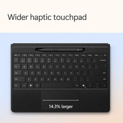 A Photo Of Microsoft Surface Pro Flex Keyboard for Pro (11th Edition), Pro 9, and Pro 8 with Pen Storage - Black