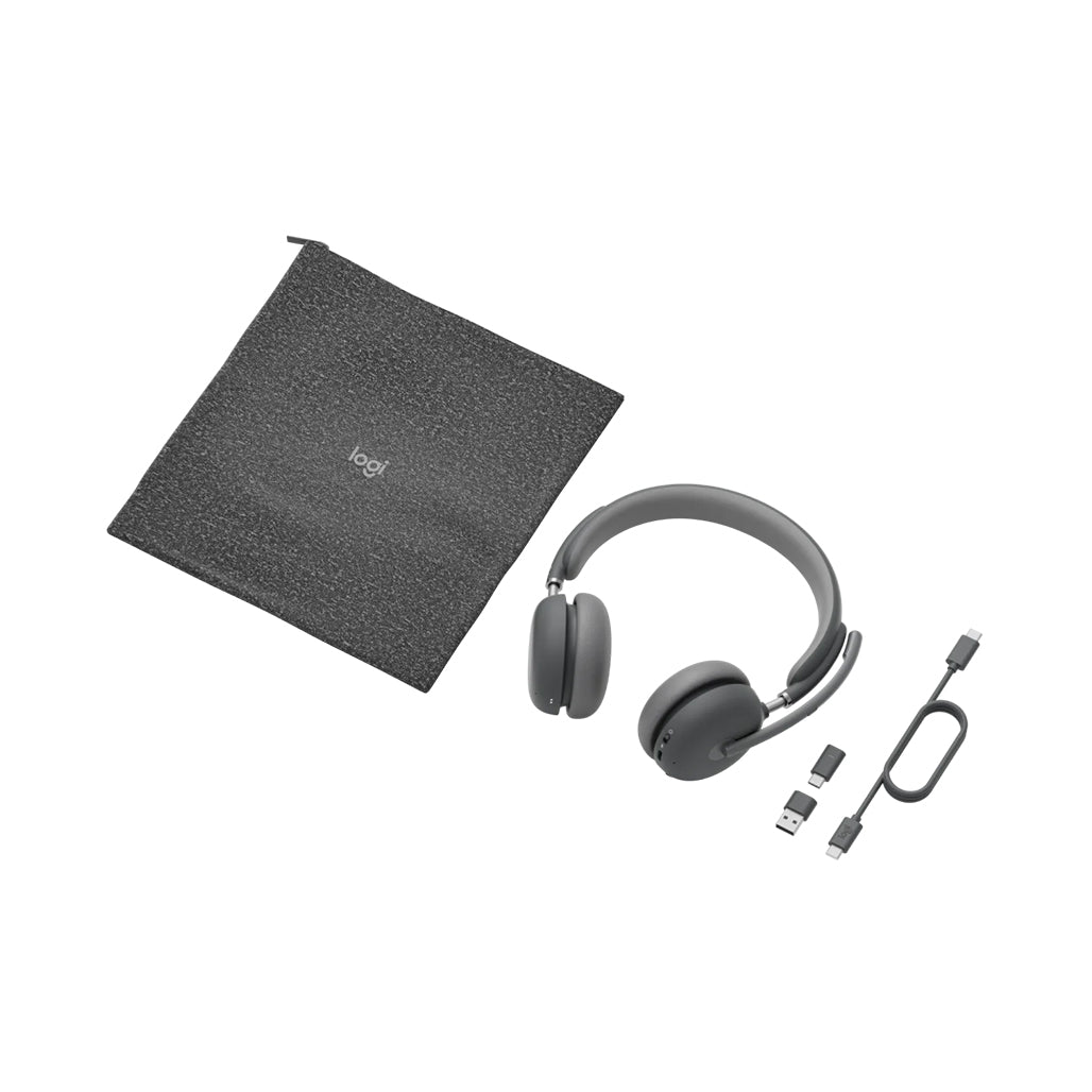 A Photo Of Logitech Zone Wireless 2 - AI-powered headset for two-way noise-free calls