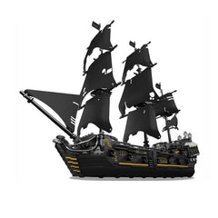 A Photo Of Mould King Black Pirates Ship Model Building Toy Set - 3180 Pieces - 13199
