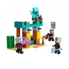 A Photo Of LEGO Minecraft The Illager Desert Patrol 105 Pieces - 21267