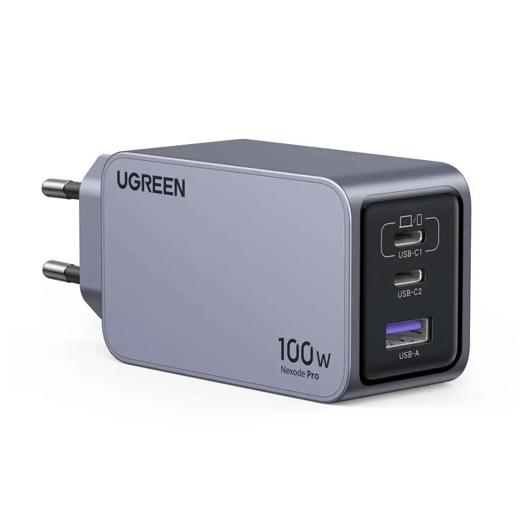 A Photo Of Ugreen Nexode Pro 100W GaN Charger - 3-Port USB-C PD Fast Charger