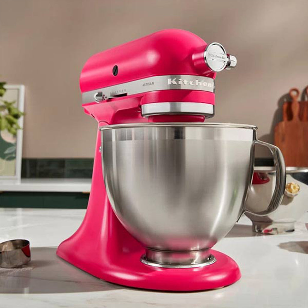 A Photo Of Kitchenaid 4.7l stand mixer rose hibiscus