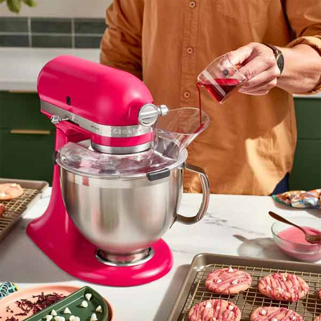A Photo Of Kitchenaid 4.7l stand mixer rose hibiscus