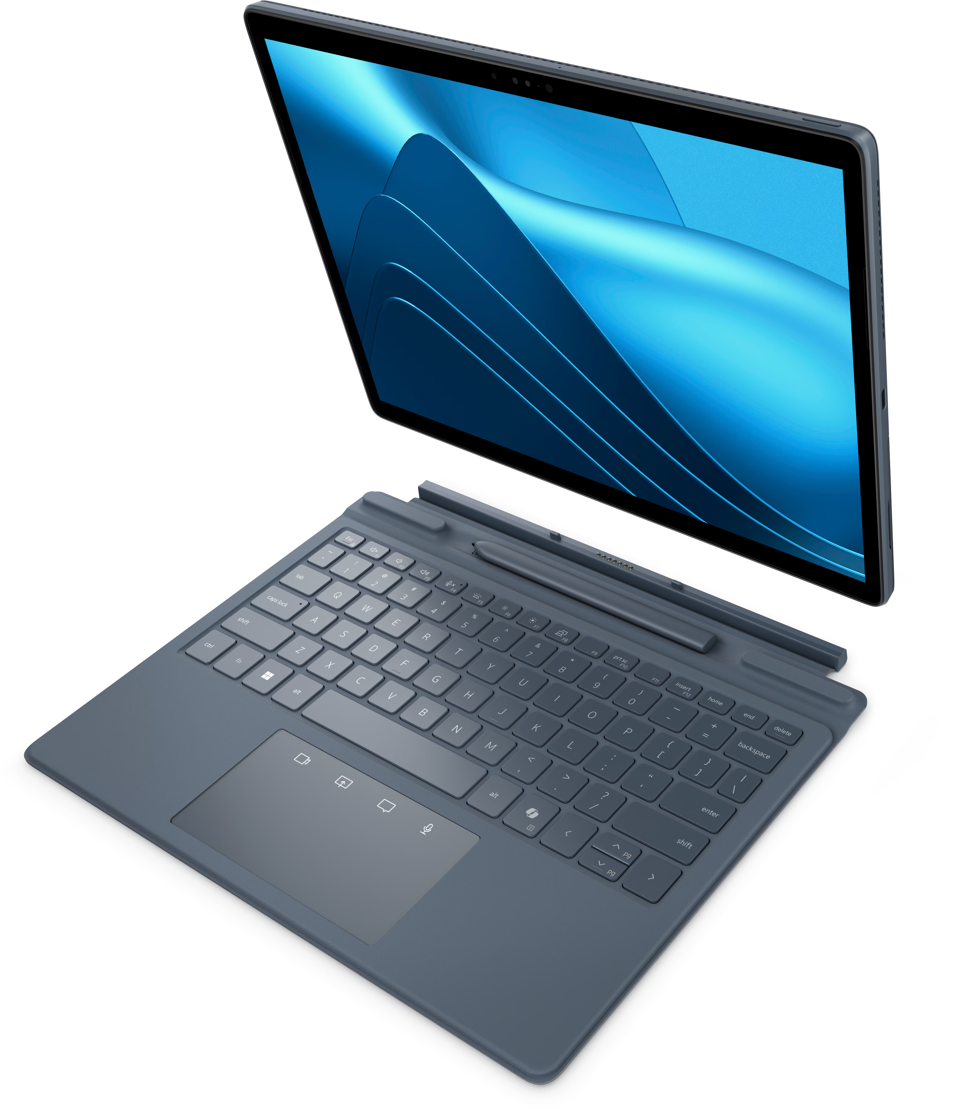 A Photo Of Dell Latitude 7350 Detachable with Keyboard - 13.3