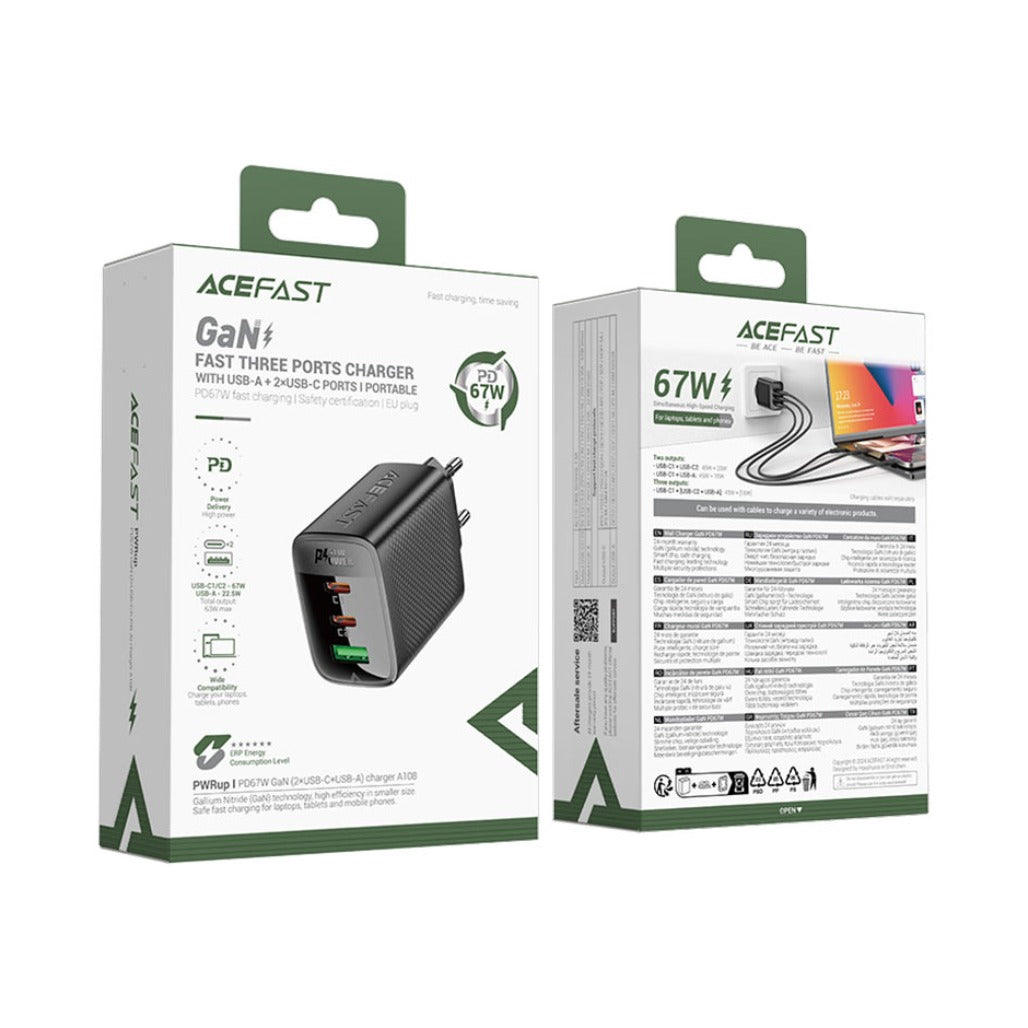 A Photo Of Acefast Fast Charge Wall Charger - A108 PD67W