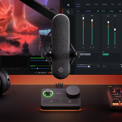 A Photo Of SteelSeries Alias Pro - XLR Microphone and Stream Mixer