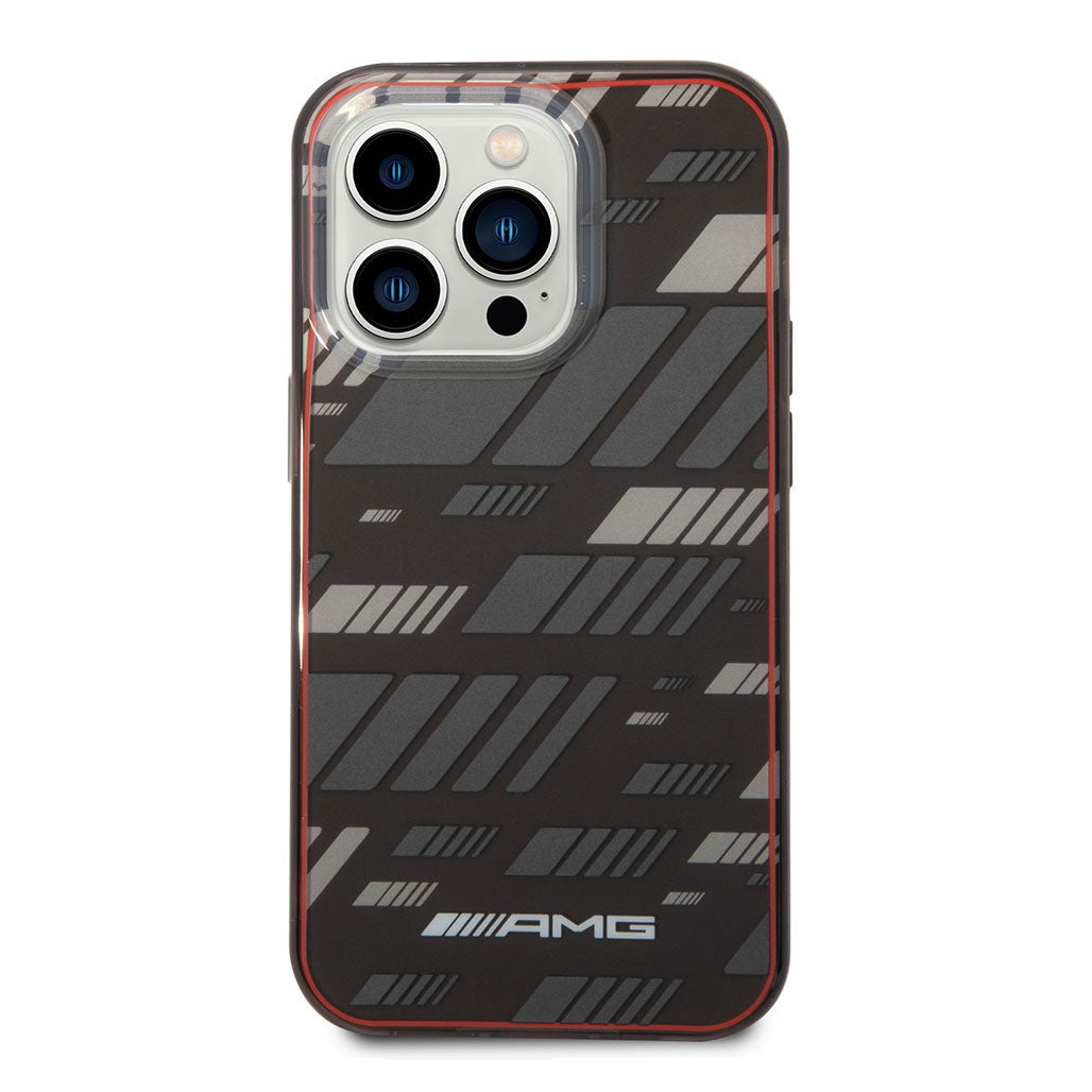 A Photo Of AMG Transparent Double Layer Case Expressive Graphic Design For iPhone 14