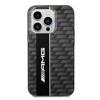 AMG Transparent Double Layer Case With Carbon Pattern II For iPhone 14 Pro Max