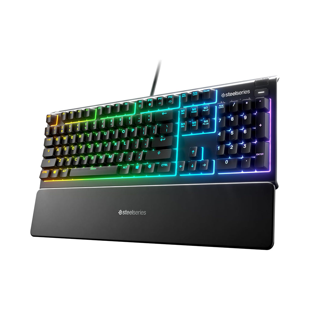 A Photo Of SteelSeries Apex 3 Wired Mechanical RGB Gaming Keyboard