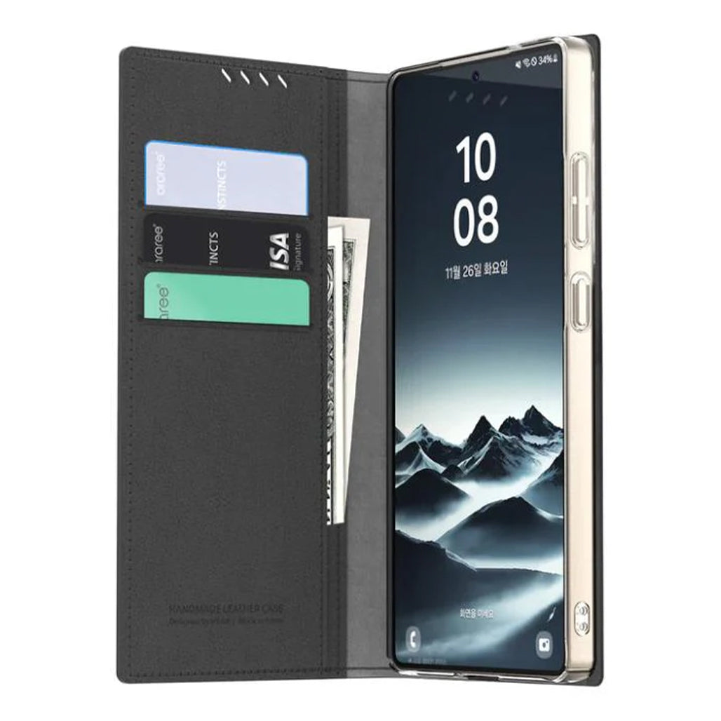 A Photo Of Araree Mustang Diary for Galaxy S25 Ultra Leather Case