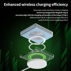 A Photo Of Araree Nukin 360 M Clear Case for Samsung Galaxy Z Flip 6 - Full-Body Protection with MagSafe Compatibility