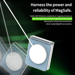 A Photo Of Araree Nukin 360 M Clear Case for Samsung Galaxy Z Flip 6 - Full-Body Protection with MagSafe Compatibility