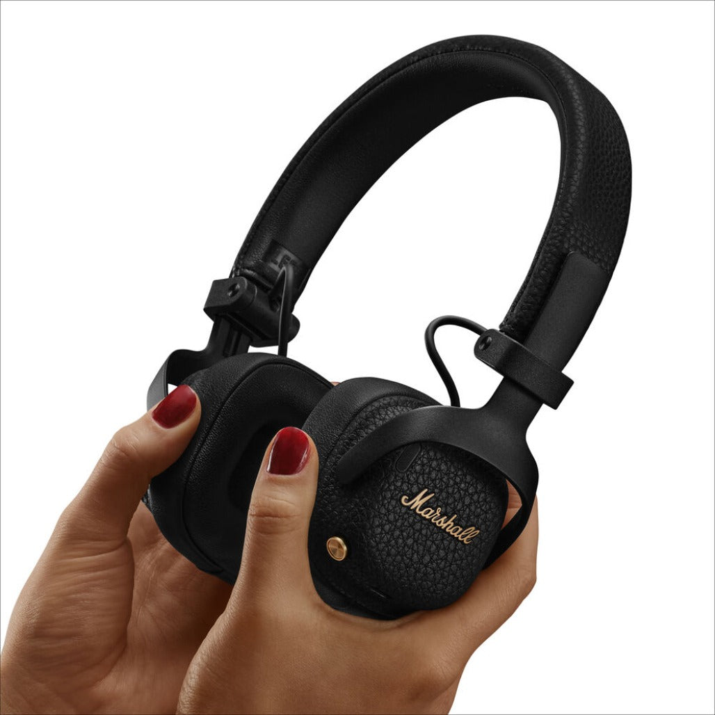 A Photo Of Marshall Milton A.N.C. Wireless Noise-Canceling On-Ear Headphones - Black